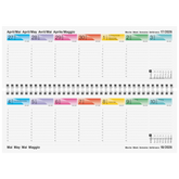 Querterminbuch DATAline Mod. 771 2026 | 297×105 mm, Karton, blau